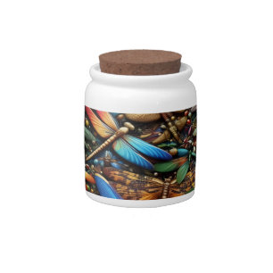 Dragonflies Cady Jar