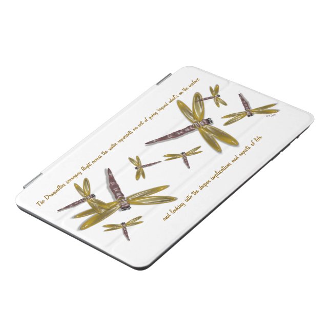 Dragonflies Computer Art Graphics iPad Mini Cover (Side)