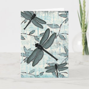 Dragonflies, Damselflies & Flowers Greeting Cards