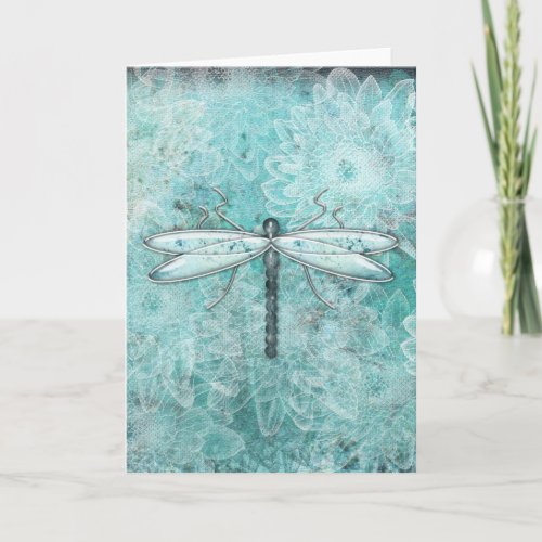 Dragonflies Damselflies Flowers  Greeting Cards