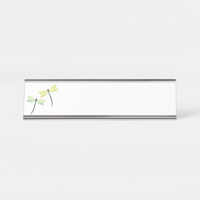 Dragonflies Desk Name Plate (Front)