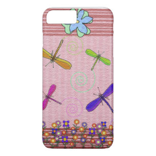 Dragonflies & Flowers iPhone 8 Plus/7 Plus Case