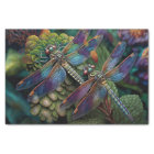 Dragonflies in a Colorful Garden Decoupage