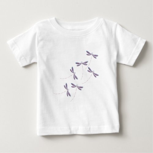 Dragonflies in flight baby T_Shirt