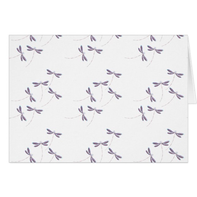 Dragonflies in flight cards (Front Horizontal)