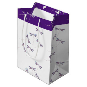 Dragonflies in flight medium gift bag