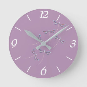 Dragonflies in flight round clock