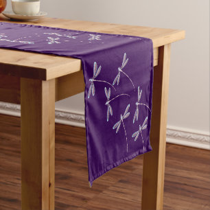 Dragonflies in flight short table runner