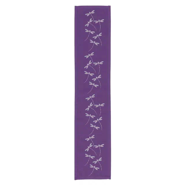 Dragonflies in flight short table runner | Zazzle