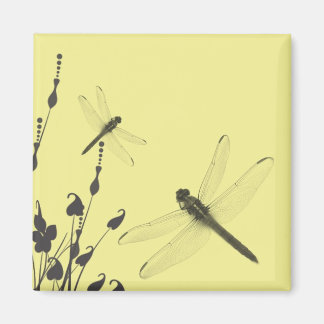 Dragonflies in the Grass Magnet