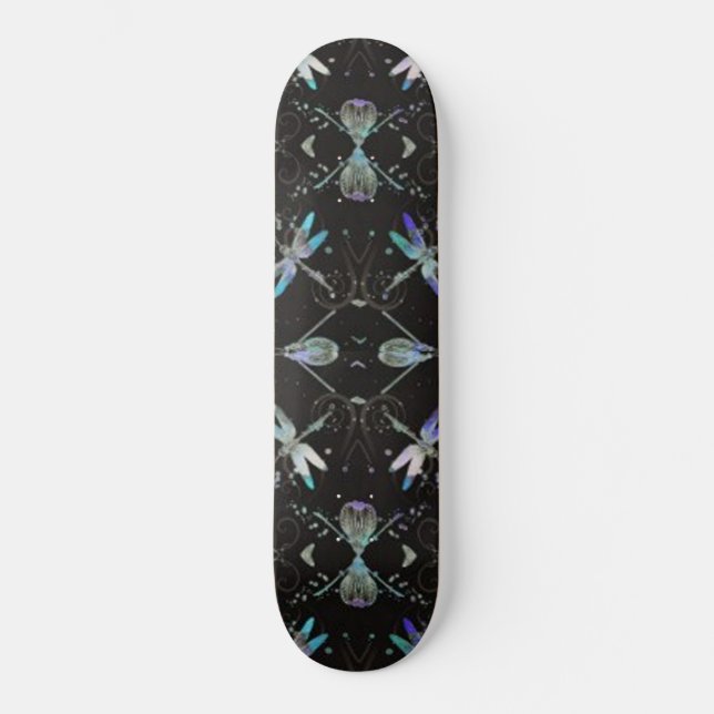 Dragonflies Jeweled Skateboard (Front)