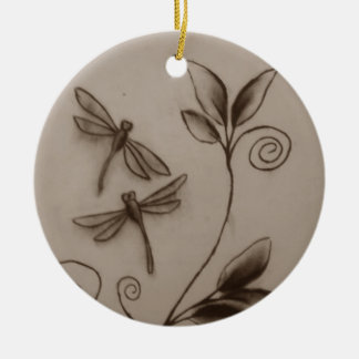 Dragonflies.jpg Ceramic Ornament