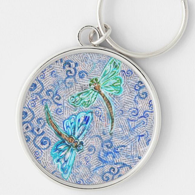 Dragonflies Keychain (Front)