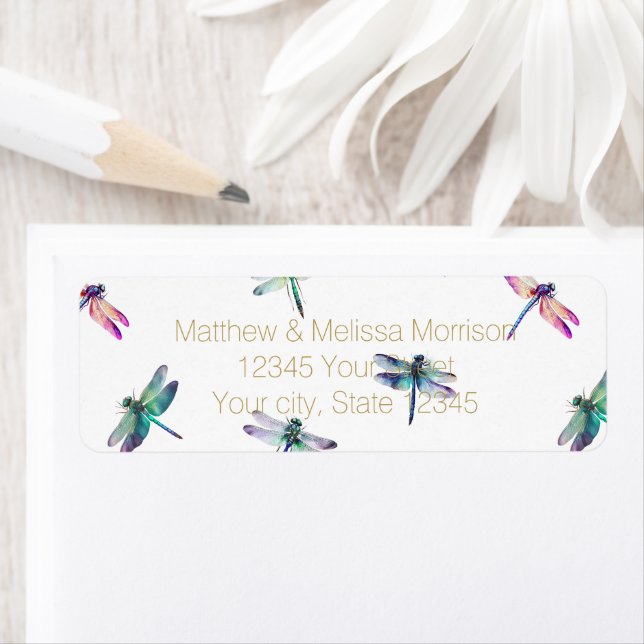 Dragonflies Label (Insitu)