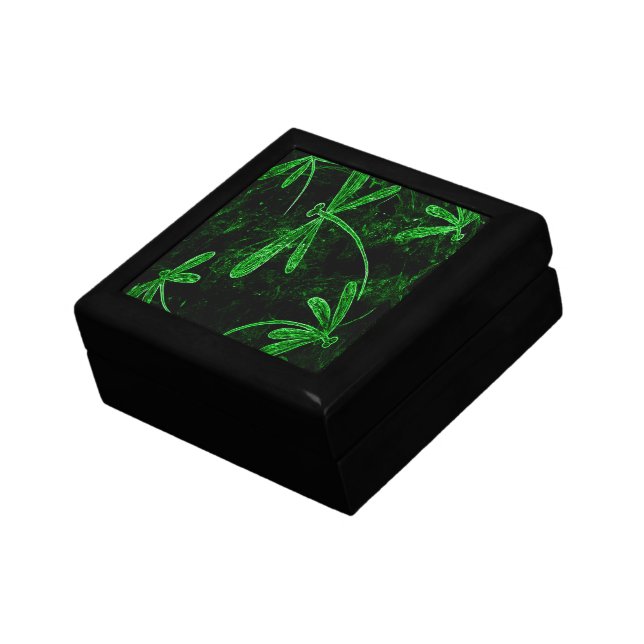 Dragonflies Neon Green Gift Box (Side)