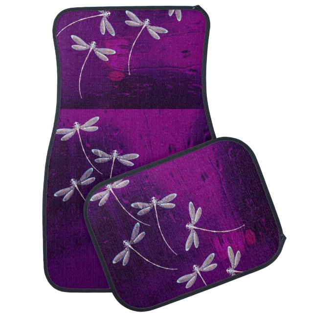 Dragonflies on water car floor mat (Set)