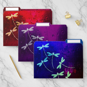 Dragonflies on water file folder