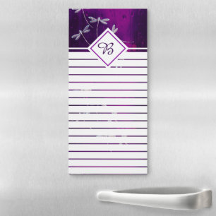 Dragonflies on water magnetic notepad