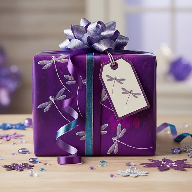 Dragonflies on water wrapping paper (Creator Uploaded)