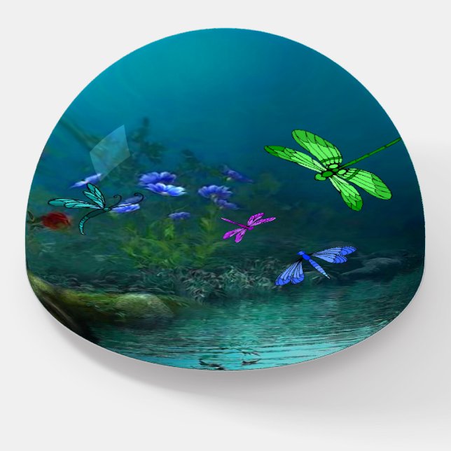 Dragonflies Paperweight (Angled)