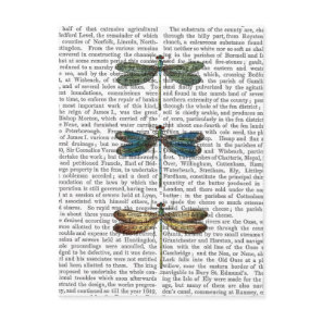 Dragonflies Print 2 Postcard