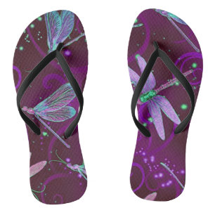 Dragonflies Purple Flip Flop