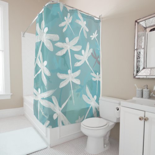 Dragonflies Shower Curtain