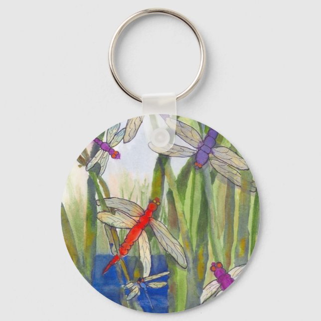 Dragonflies Summer Keychain (Front)