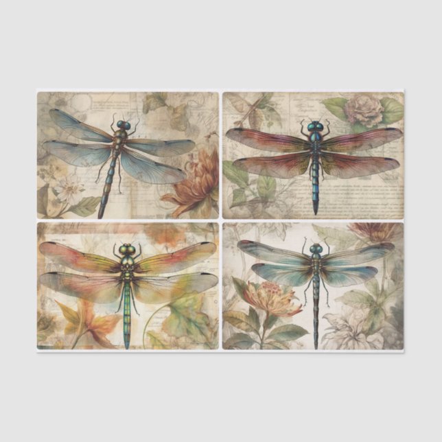 Dragonflies Tissue Paper (Front)