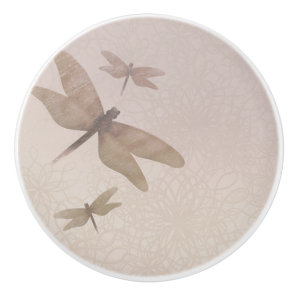 Dragonflies Vintage Dragonfly Chic Elegant Custom Ceramic Knob