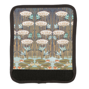 Dragonflies Water Lilies Marsh Art Nouveau Luggage Handle Wrap