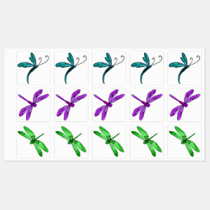 Dragonflies Waterproof Labels