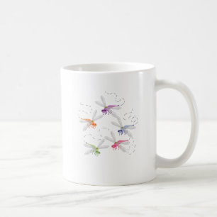 Dragonflies Whimsical Cartoon Art Coffee Mug