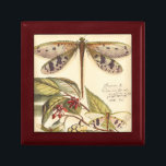 Dragonflies with Leaves and Fruit Gift Box<br><div class="desc">Dragonflies float above leaves bearing fruit in this piece by Vision Studio. The trio of insects blend amazingly well with their background,  giving this print a lifelike quality. Order your copy today!</div>