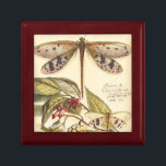 Dragonflies with Leaves and Fruit Gift Box<br><div class="desc">Dragonflies float above leaves bearing fruit in this piece by Vision Studio. The trio of insects blend amazingly well with their background,  giving this print a lifelike quality. Order your copy today!</div>