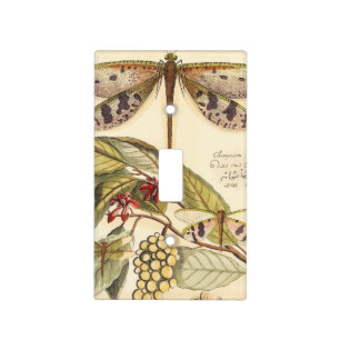 Dragonflies with Leaves and Fruit Light Switch Cover