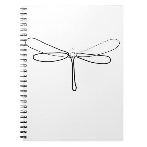 Dragonflly One line canvas print  Funny gift idea Notebook