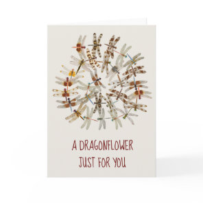 Dragonflower Greeting Card