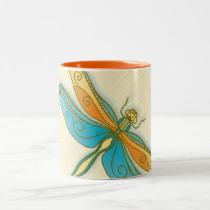 Dragonfly 11 oz Two-Tone Mug