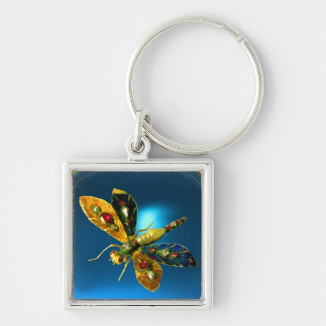 DRAGONFLY 2  ,blue sapphire Keychain (Front)