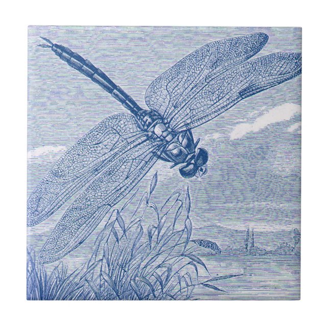 Dragonfly 2 ceramic tile (Front)