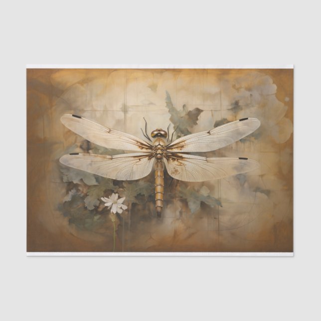 Dragonfly 4 Decoupage Paper (Front)