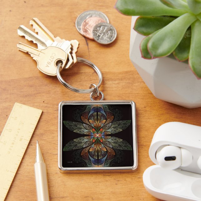 Dragonfly Abstract Keychain (Desk)