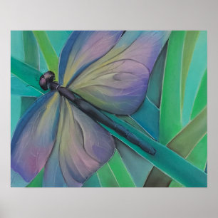 Dragonfly Abstract Wall Art Colorful Nature Post