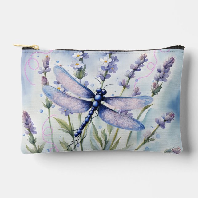 Dragonfly Accessory Cosmetic Bag Pencil Pouch   (Front)