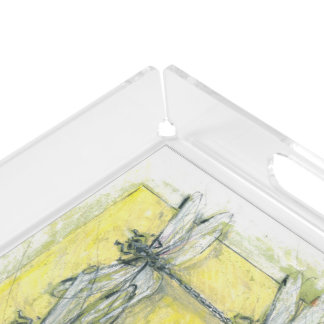 Dragonfly Acrylic Serving Tray