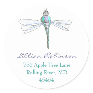 Dragonfly address label