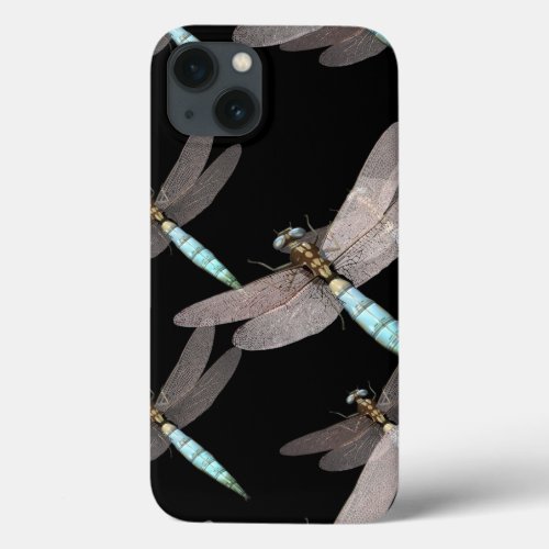 Dragonfly Air Force on Black iPhone 13 Case