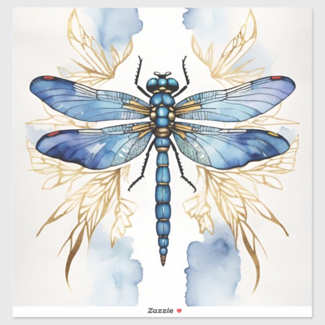 Dragonfly Alcohol Ink  Sticker (Sheet)