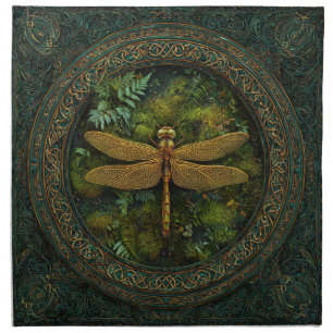 Dragonfly & Amber Glow Altar Cloth Napkin